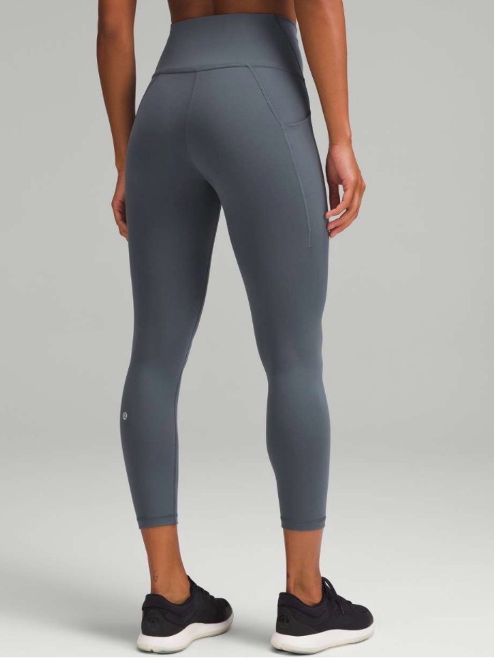 NWOT Lululemon Wunder Train High-Rise Tight with Pockets 23" Size 6 Oil Grey